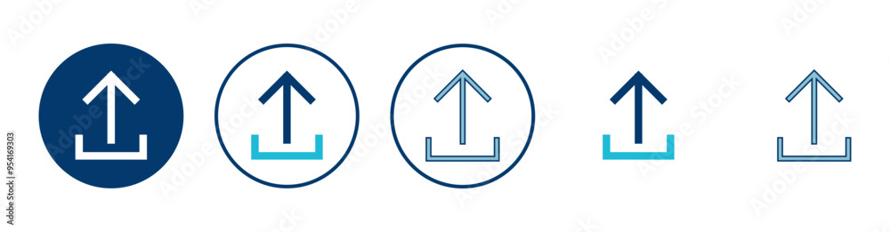 Upload icon vector isolated on white background. Upload sign icon. Upload button. Load symbol.