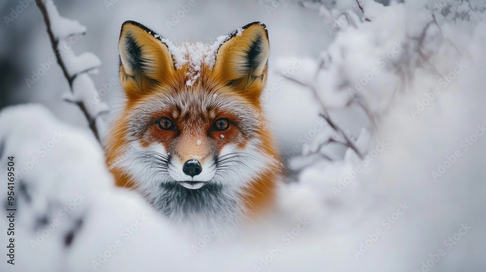 Red Fox in Winter Wonderland Red Fox in Winter Wonderland