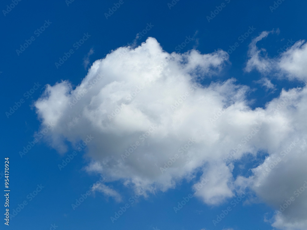 Obraz premium Ceu Azul com lindas nuvens brancas