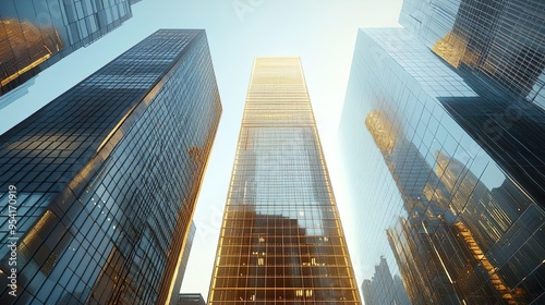 Wallpaper Mural Stylish skyscraper architecture with sleek design ideal for cityscape photography Torontodigital.ca