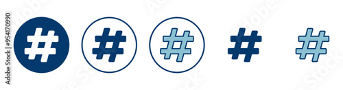 Hashtag icon vector isolated on white background. hashtag vector icon