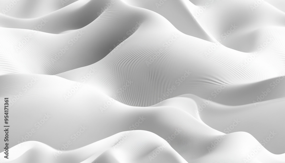 Abstract white waves and curves in 3D rendering, representing modern design concepts and smooth surfaces. Abstract white waves and curves in 3D rendering, representing modern design concepts and smooth surfaces.
