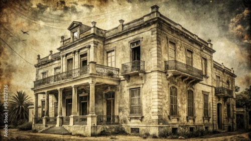 vintage distressed architecture monochrome nostalgia photo