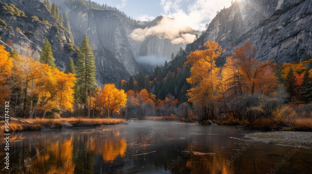 Golden Autumn in Yosemite Valley Golden Autumn in Yosemite Valley