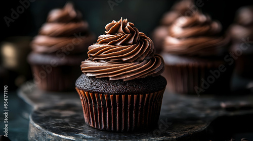 Close up of a chocolate cup...