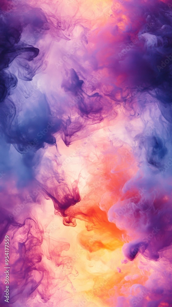 Vibrant abstract background with a colorful blend of purple, pink, and orange hues creating a dreamy, artistic smoke effect. Vibrant abstract background with a colorful blend of purple, pink, and orange hues creating a dreamy, artistic smoke effect.