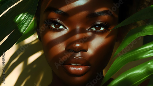 Close up portrait of a youn...