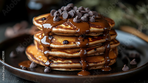 Close up shot of a stack of...