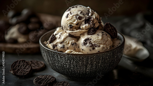 Close-up of a bowl of ice c...