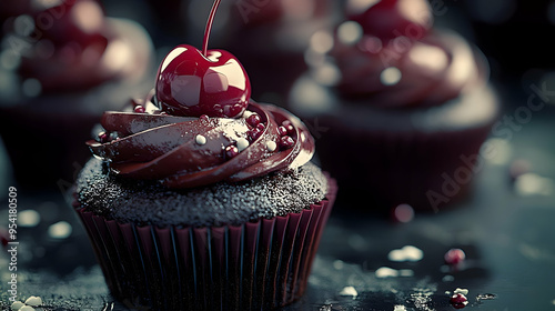 Close-up of a chocolate cup...