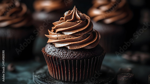Close-up of a chocolate cup...