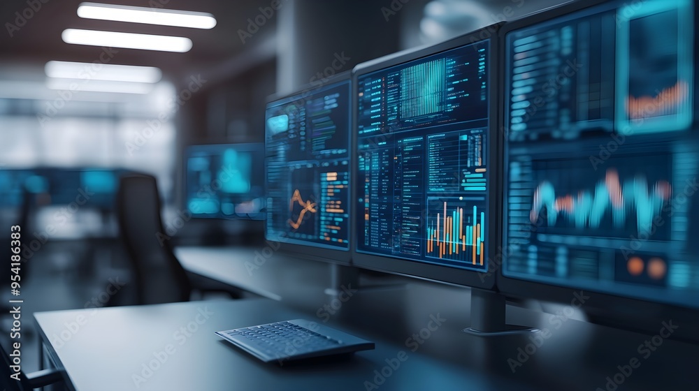 Data Analysis Monitors in Modern Office Data Analysis Monitors in Modern Office