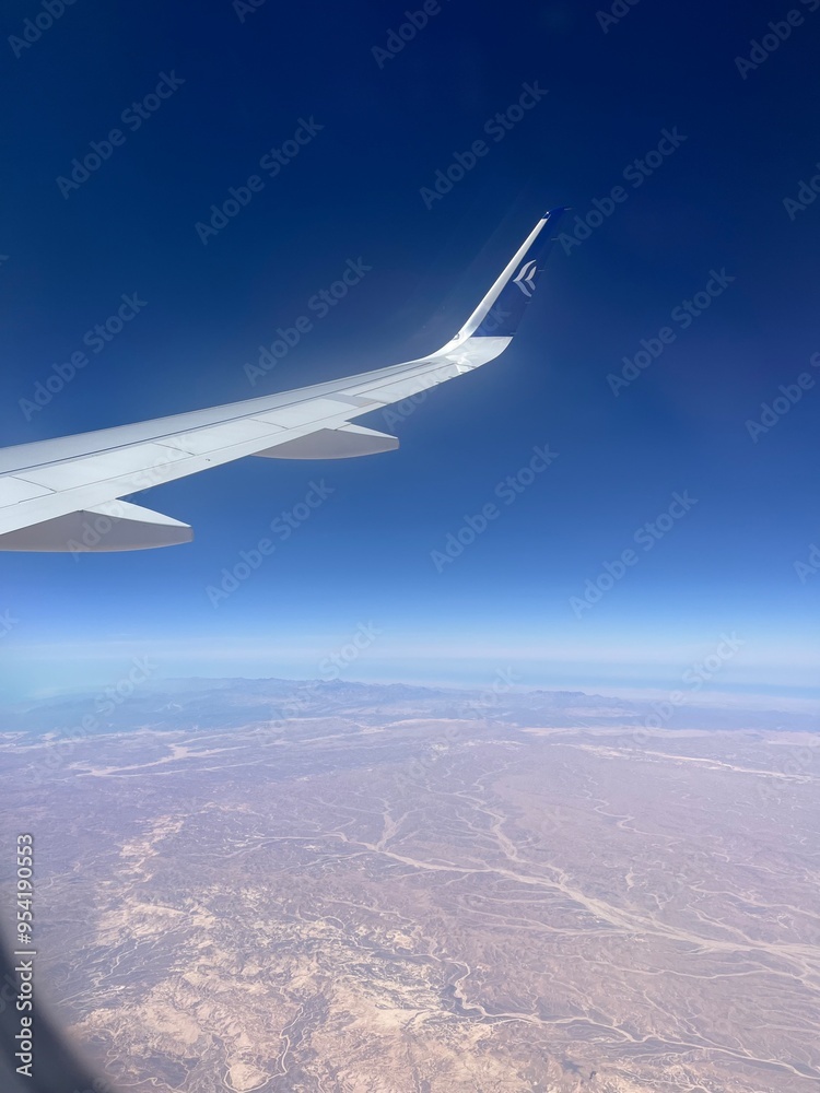 Obraz premium view from airplane window