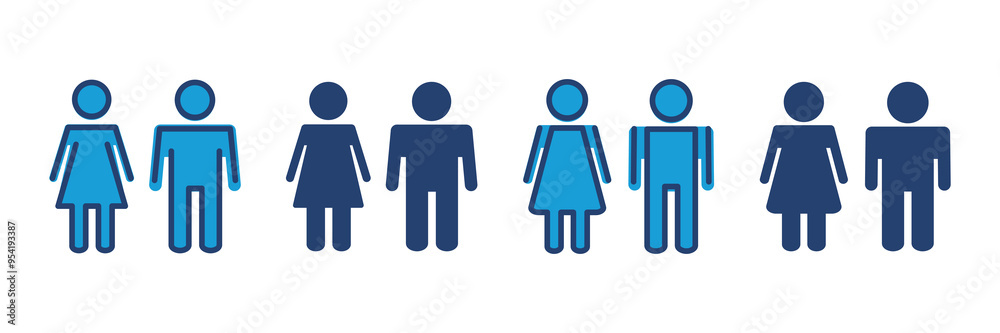 Man and woman icon vector. male and female symbol Man and woman icon vector. male and female symbol
