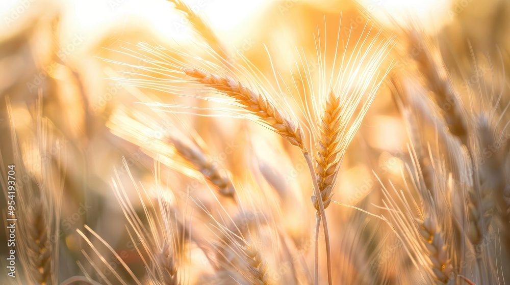 Golden Wheat Field in the Morning Golden Wheat Field in the Morning