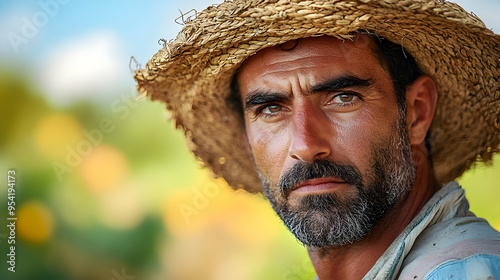 Close-up portrait of a man ...