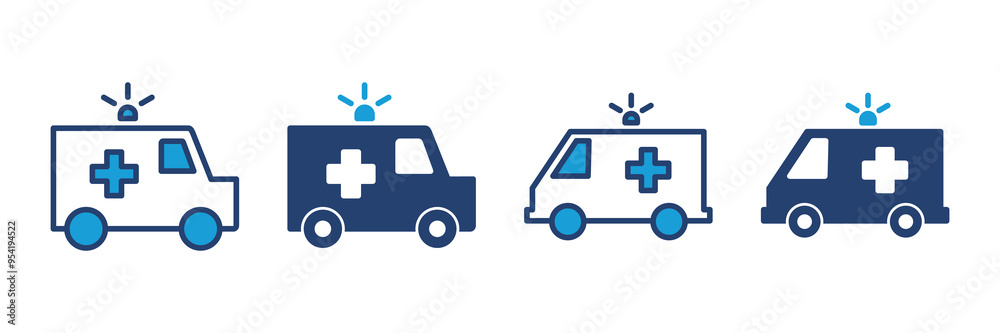 Ambulance icon vector. ambulance truck icon vector. ambulance car Ambulance icon vector. ambulance truck icon vector. ambulance car
