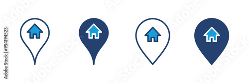 address icon vector. home location icon vector