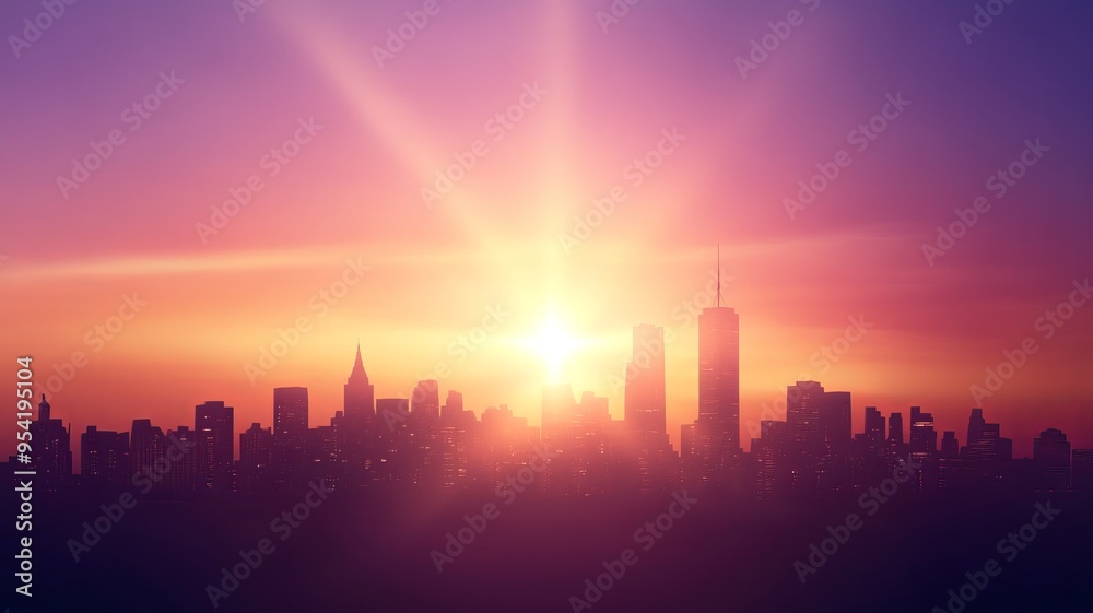 Stunning skyline at sunset, featuring vibrant colors. A perfect representation of urban beauty and nature's artistry. Stunning skyline at sunset, featuring vibrant colors. A perfect representation of urban beauty and nature's artistry.