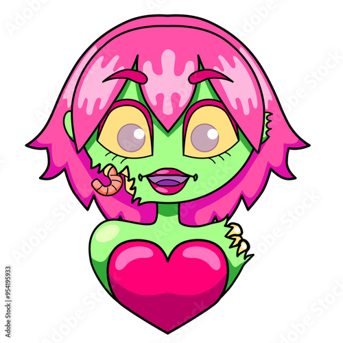 Chica Zombie Halloween