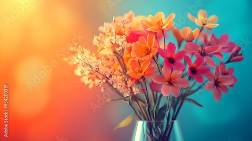 Colorful bouquet of flowers...