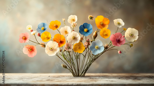 Colorful flower bouquet on ...