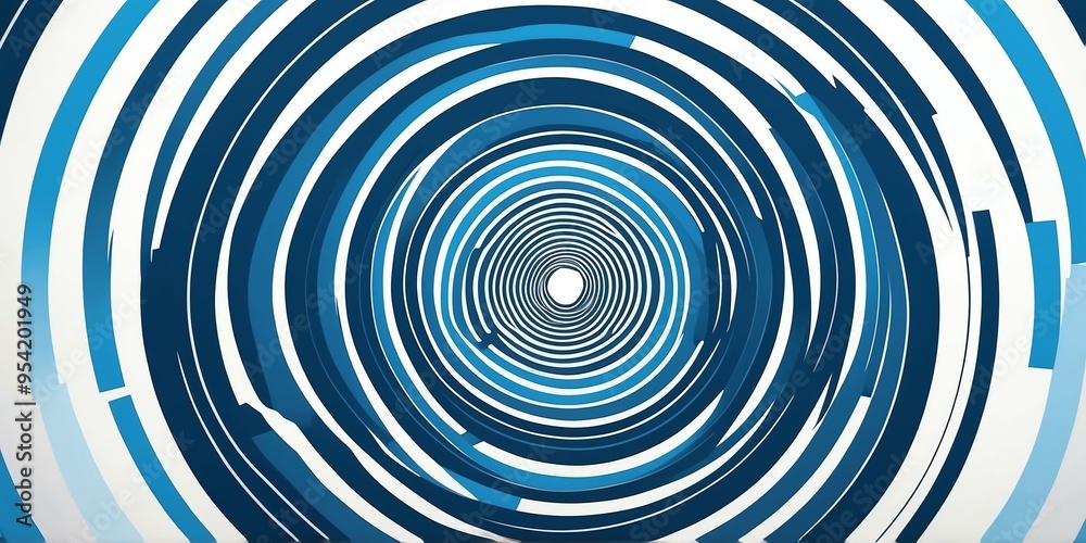 abstract vector concentric circles with white to blue gradient background abstract vector concentric circles with white to blue gradient background