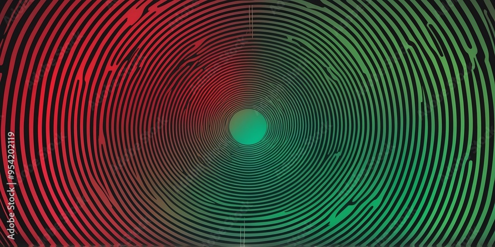 abstract vector concentric circles with red to green gradient background abstract vector concentric circles with red to green gradient background
