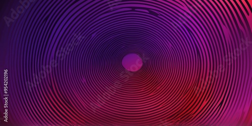 abstract vector concentric circles with purple to red gradient background