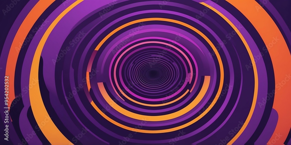 abstract vector concentric circles with orange to purple gradient background abstract vector concentric circles with orange to purple gradient background