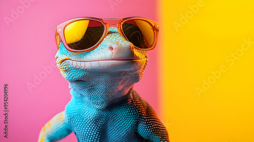 Cool Lizard Wearing Sunglas...