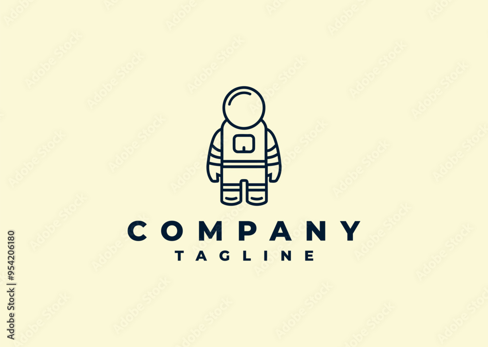 Vector illustration of Astronaut Logo Design Vector illustration of Astronaut Logo Design