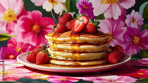 Delicious stack of pancakes...