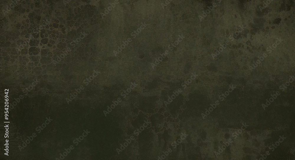 Fototapeta premium green grunge old watercolor texture with painted stripe of green color,dark green wall halloween background concept scary background,green splash design background with dark borders