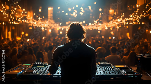 DJ performing at a concert ...