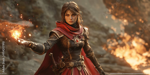 Game Character. Page Header or Banner