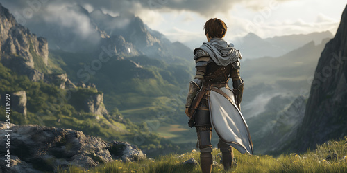 Game Character. Page Header or Banner