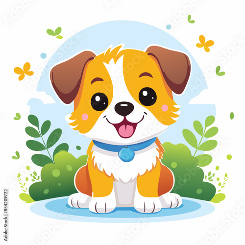 Dog Cute Small Cartoon Baby Animal
