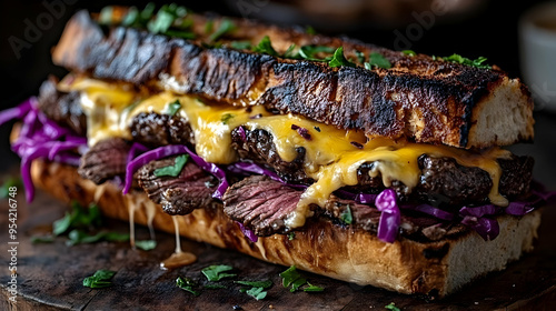 Grilled Steak Sandwich with...