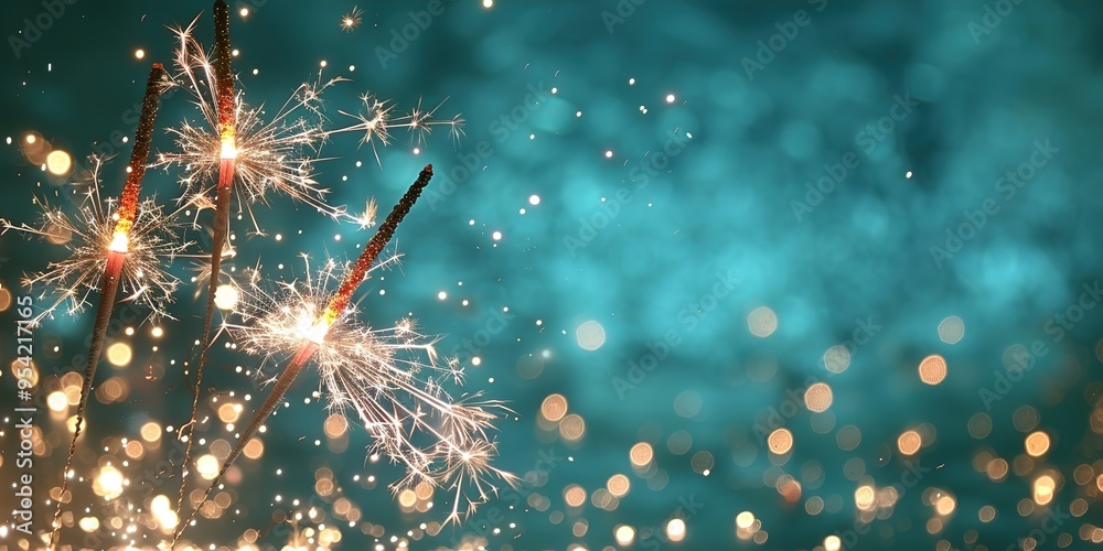 Fototapeta premium fireworks in the night sky