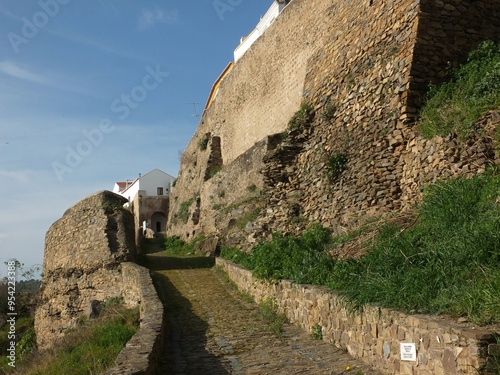 Histtoric city walls in Mertola, Alentejo - Portugal  photo