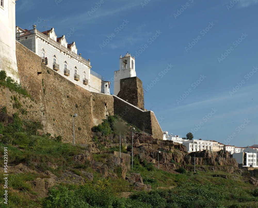 Obraz premium Histtoric city walls in Mertola, Alentejo - Portugal 