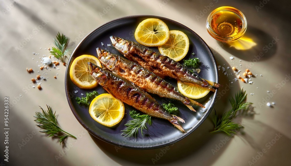 Grilled Sardines with Lemon and Rosemary Grilled Sardines with Lemon and Rosemary
