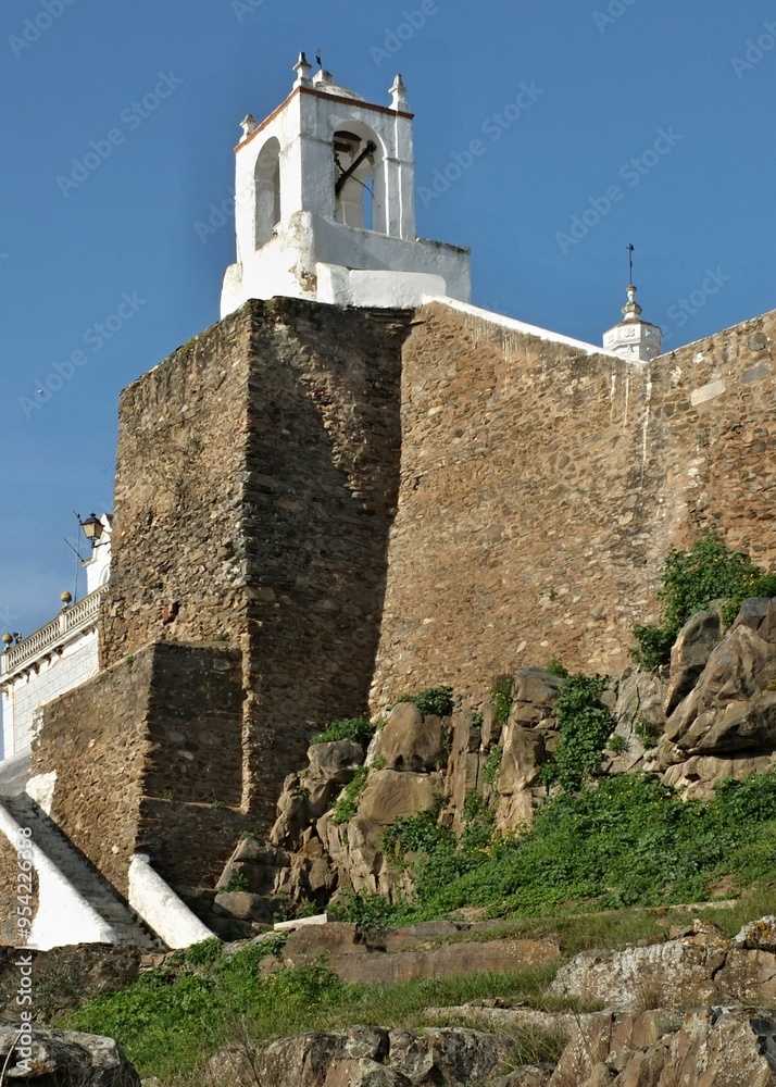 Histtoric city walls in Mertola, Alentejo - Portugal Histtoric city walls in Mertola, Alentejo - Portugal