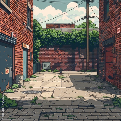 Pixel Art City Landscape, Video Game Cityscape Platformer Asset Background, 8bit Retro Urban Street Backdrop, Side-scroller Side View Pixelated Buildings