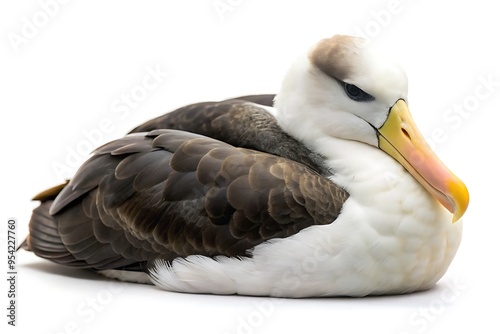 albatross white background photo