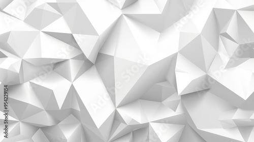 Abstract white geometric shapes creating a textured background.