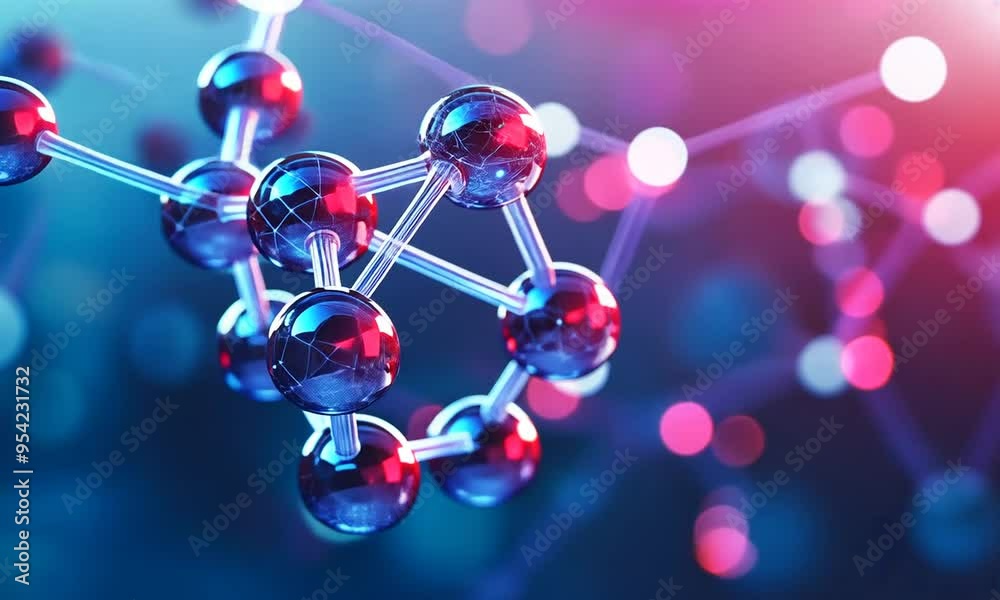 Abstract Molecular Structure Illustration Abstract Molecular Structure Illustration