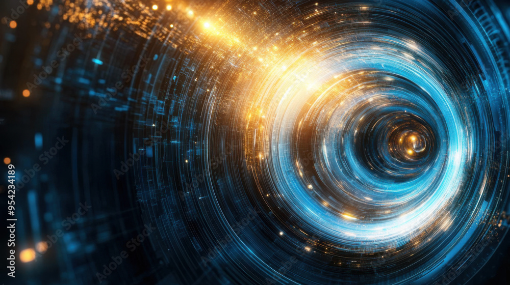 Obraz premium Abstract Digital Vortex