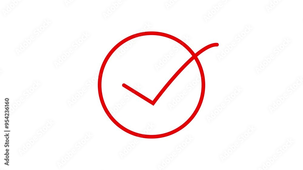 Correct check mark symbol .check mark icon animated 4k video Correct check mark symbol .check mark icon animated 4k video